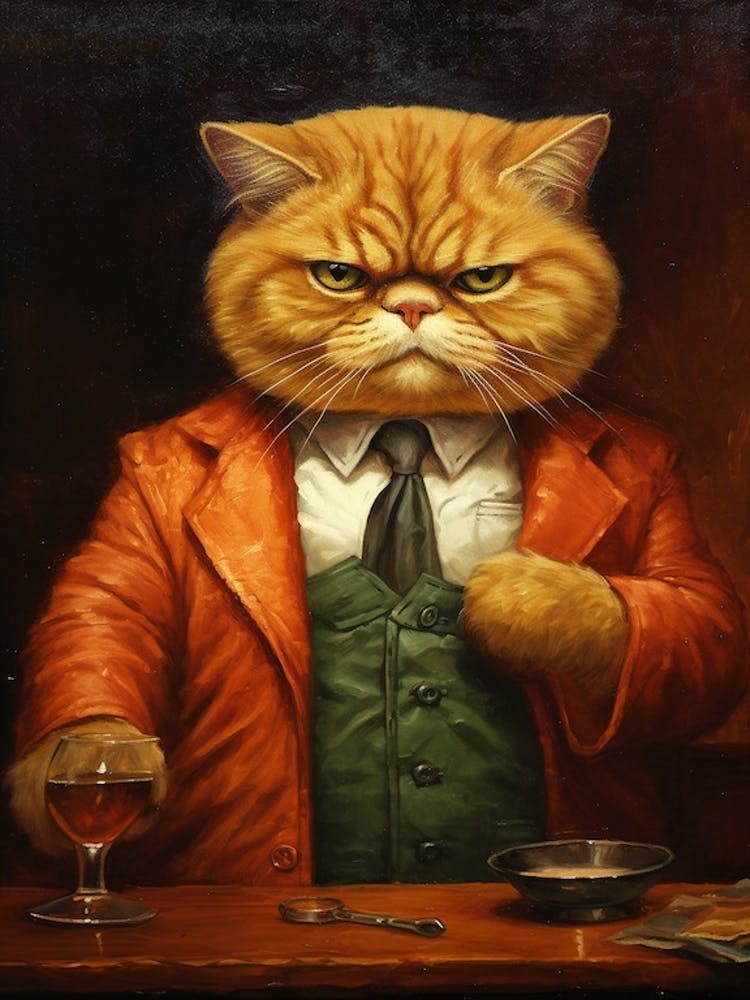 Gangster Cat Exotic Shorthair Cat 5