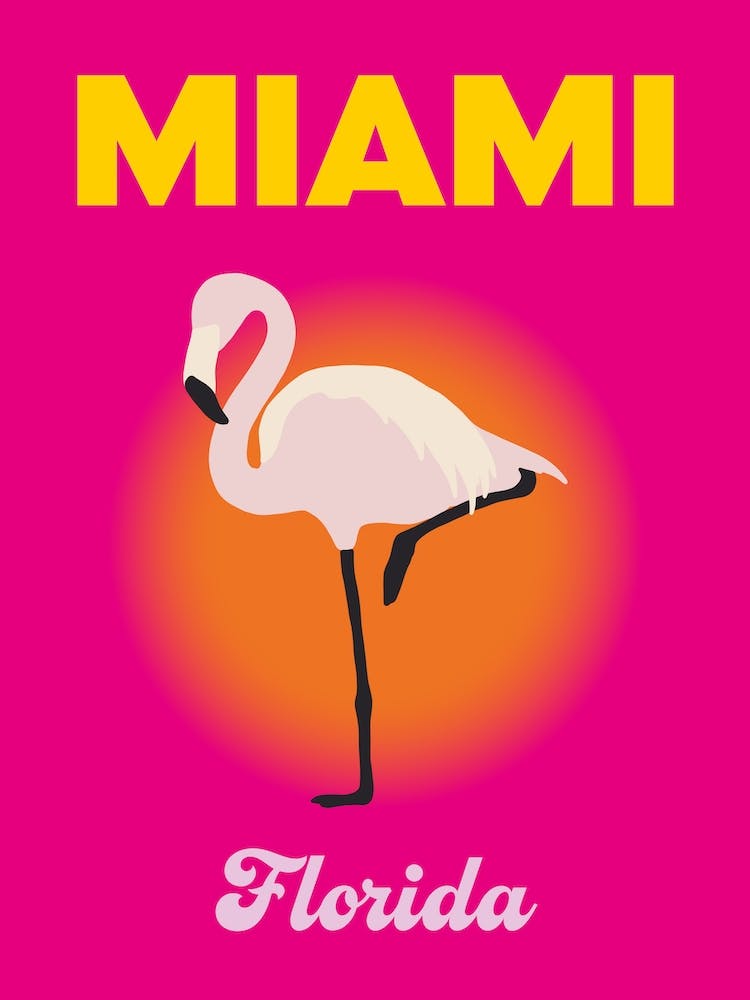Miami Florida Travel Print