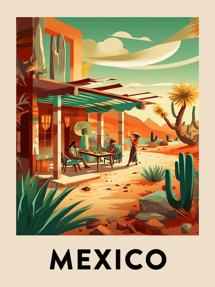 Vintage Travel Poster Mexico 7