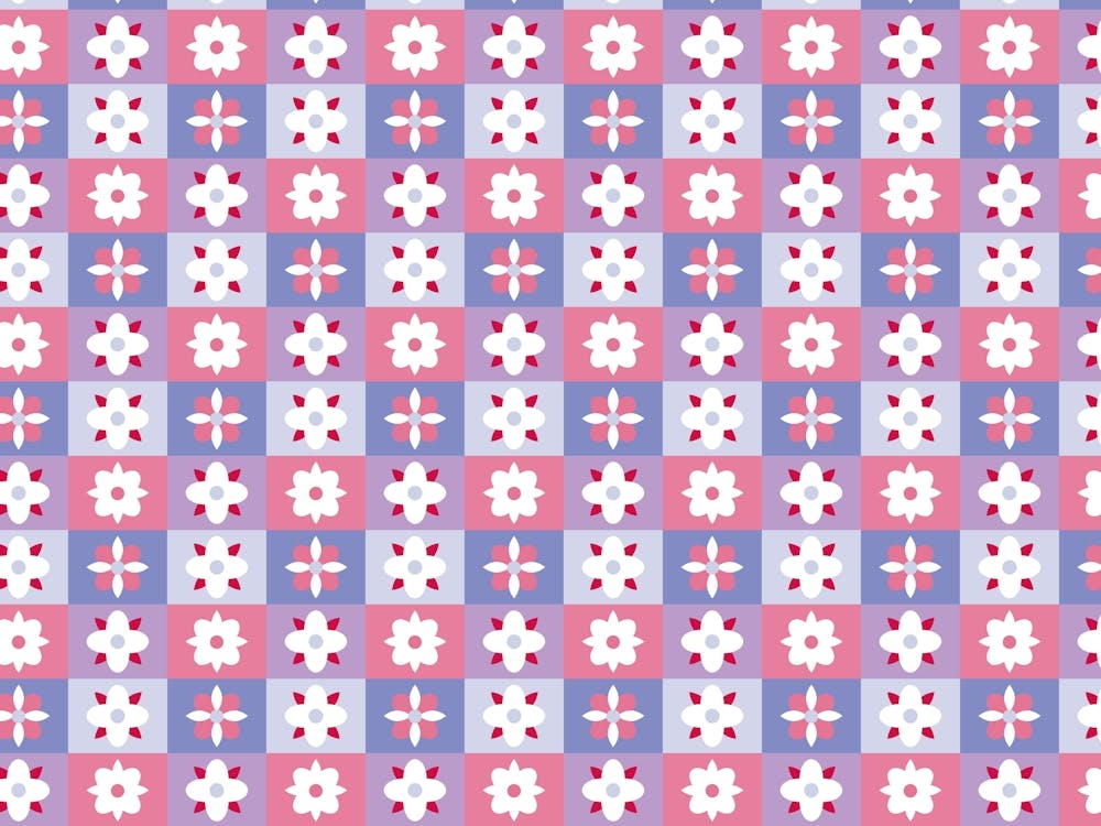 Geometrisches Blumenmuster
