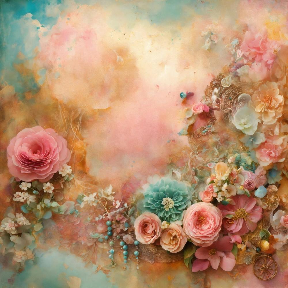 Shabby Chic Brume Rêveuse Pastel Journaux Créatifs Épice