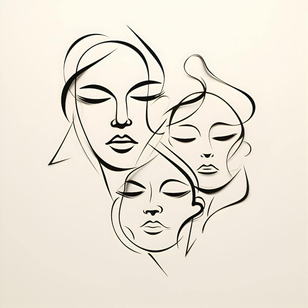 Sculpted Souls: Minimalist Continuity 1