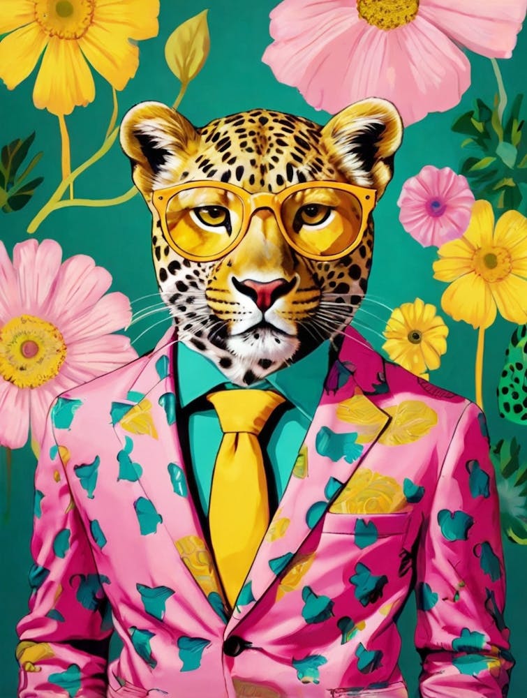 Leopard In A Suit