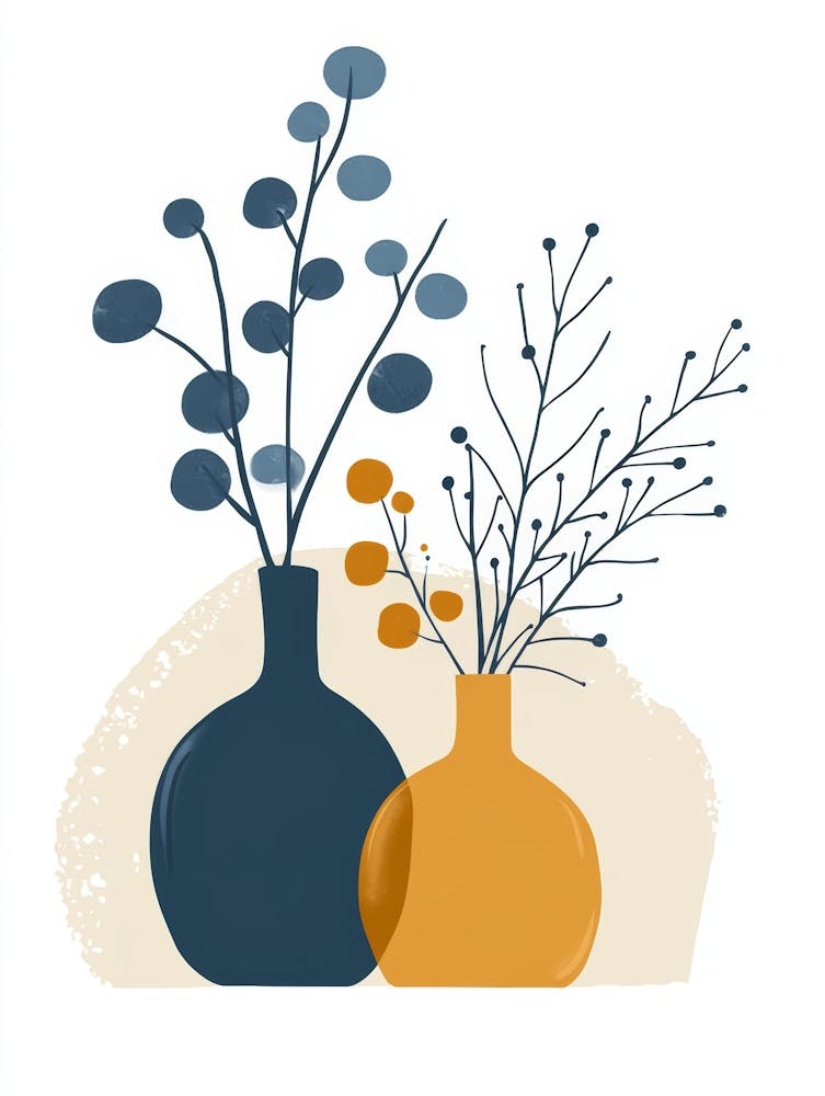 Two Vases With Flowers 8