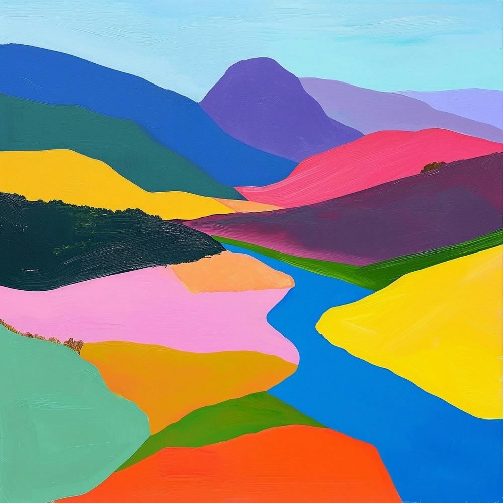 Colourful Abstract Pyrnes National Park France 3