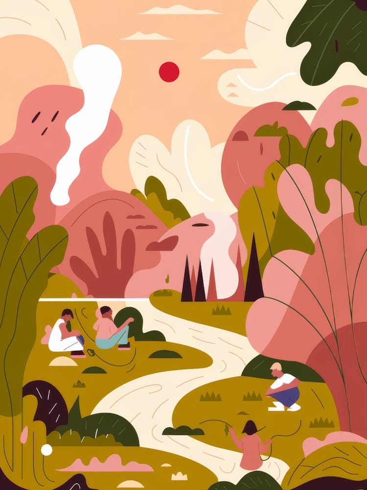 Pastoral Leisure Stroll