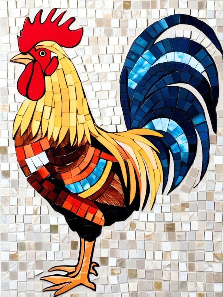 Rooster Mosaic