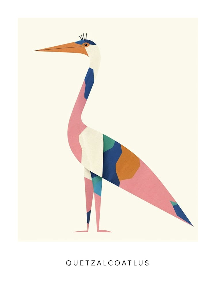 Nursery Dinosaur Art Quetzalcoatlus Poster