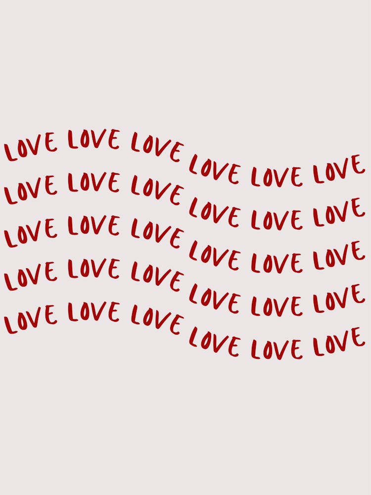 Red & Neutral Love Wave