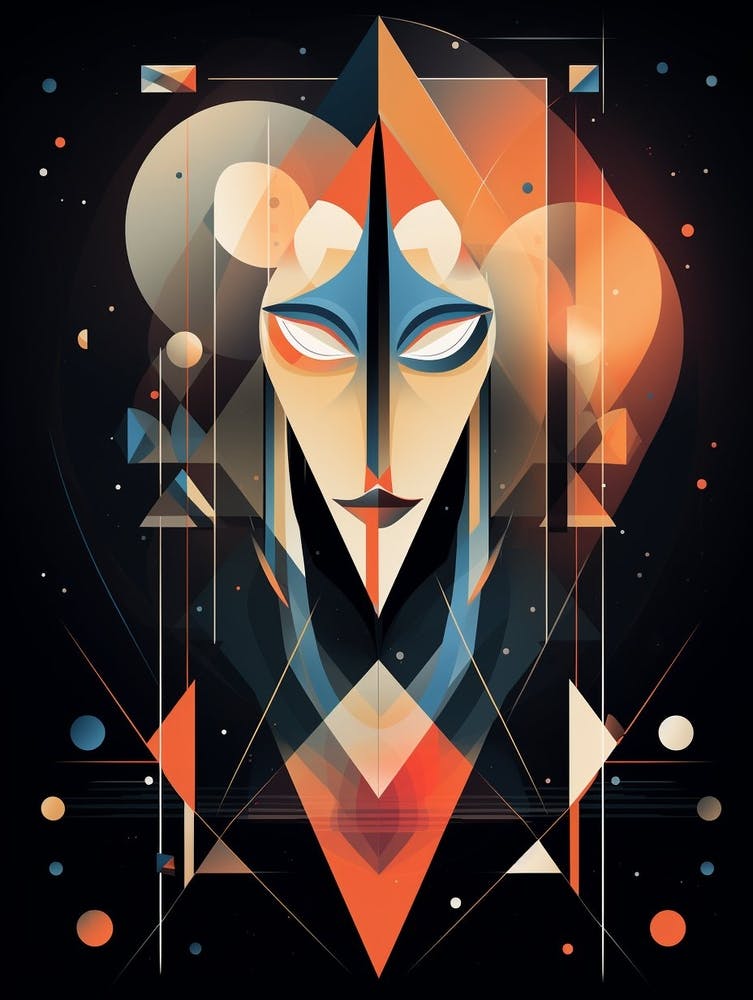 Cosmic Imagery Geometric Abstract 10