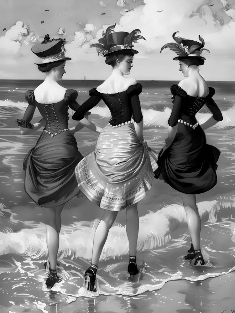 Three Ladies On The Beach