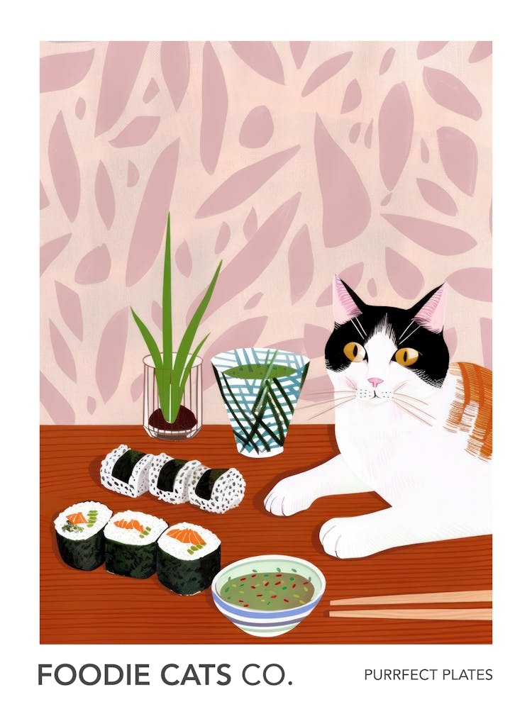 Foodie Cats Co Cat And Sushi 3