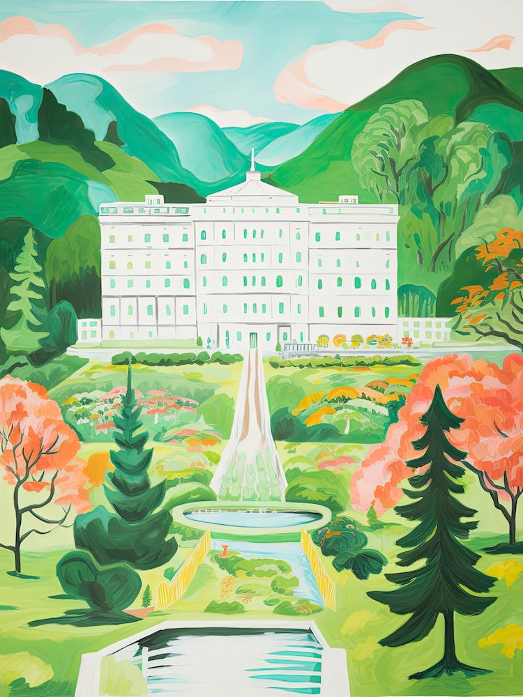 The Greenbrier   White Sulphur Springs, West Virginia   Resort Storybook Illustration 4