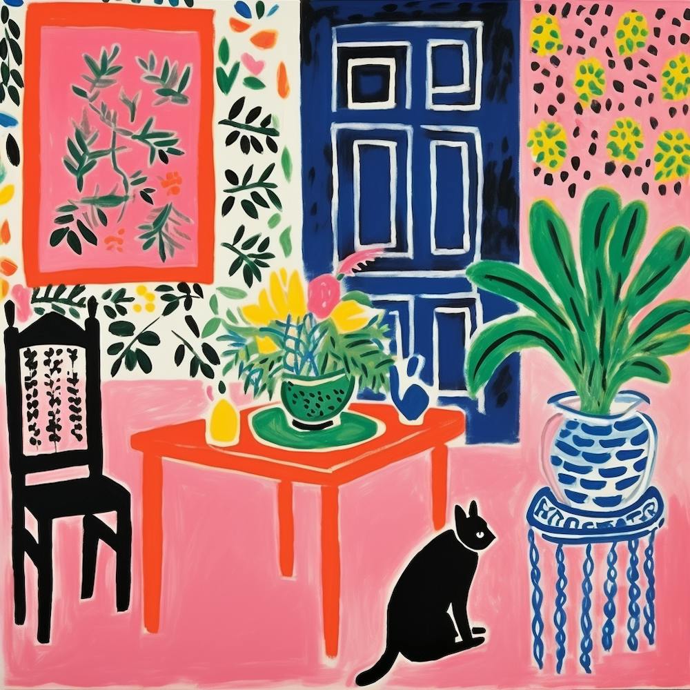 Cat In The Living Room