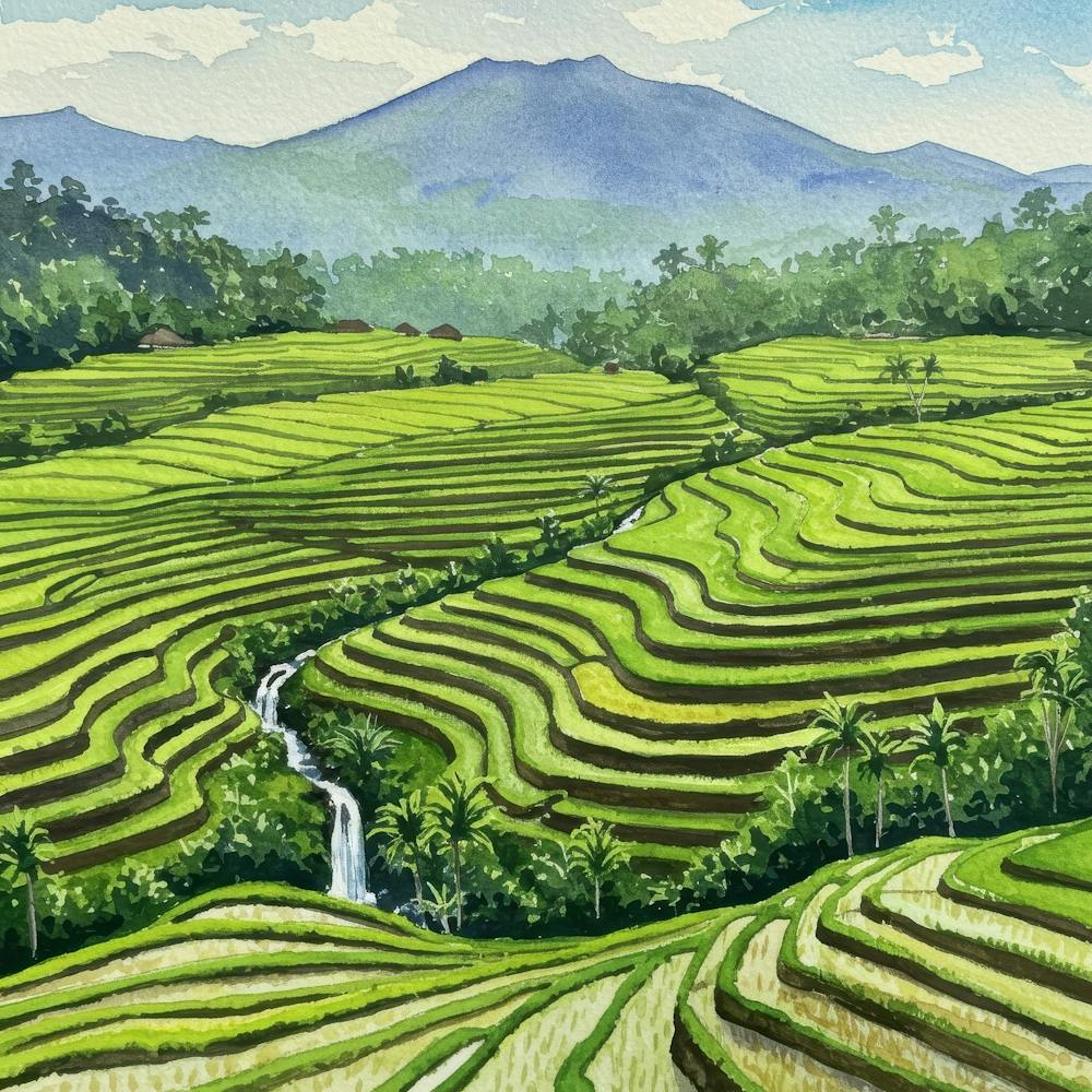 Rice Terraces In Bali