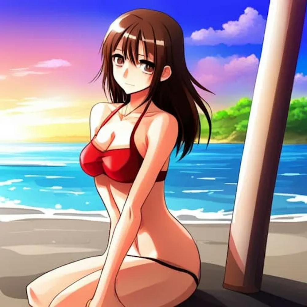 pretty anime girl