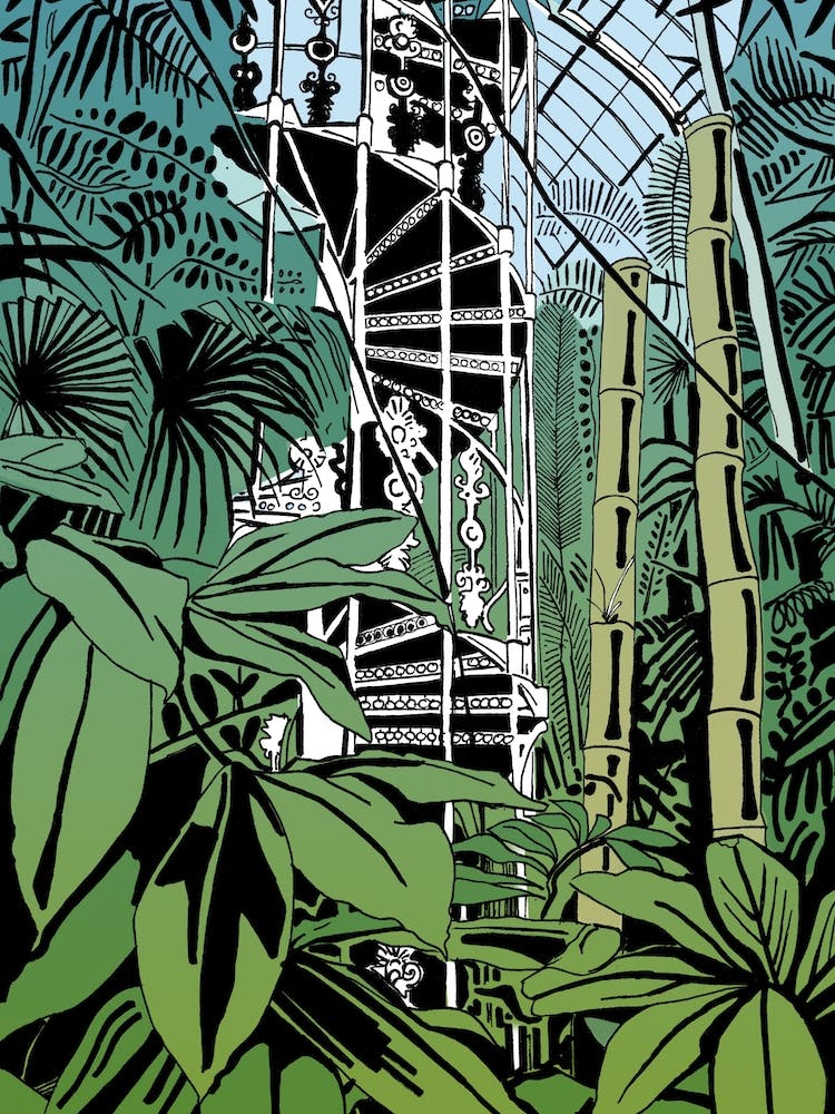 Kew Gardens Palm House Escalier en Colimaçon