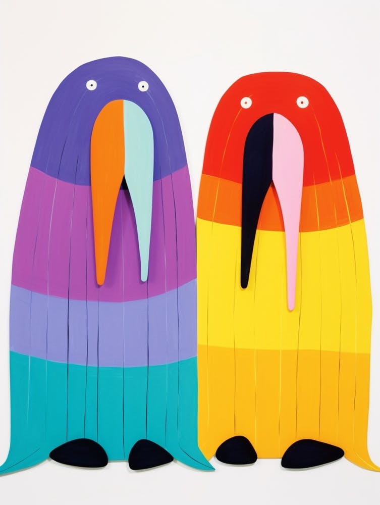 Colourful Kids Animal Art Walrus 1
