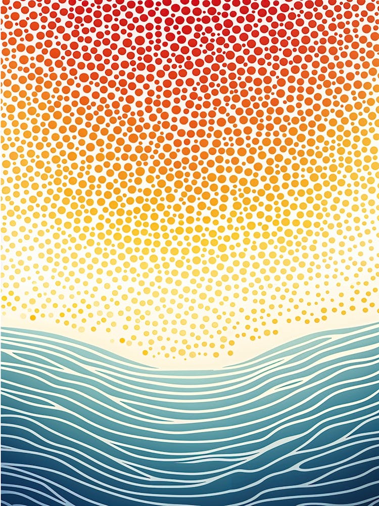 Sunset Over The Ocean 1