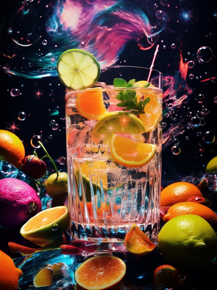 Zesty Fruit Photographic Collage 2