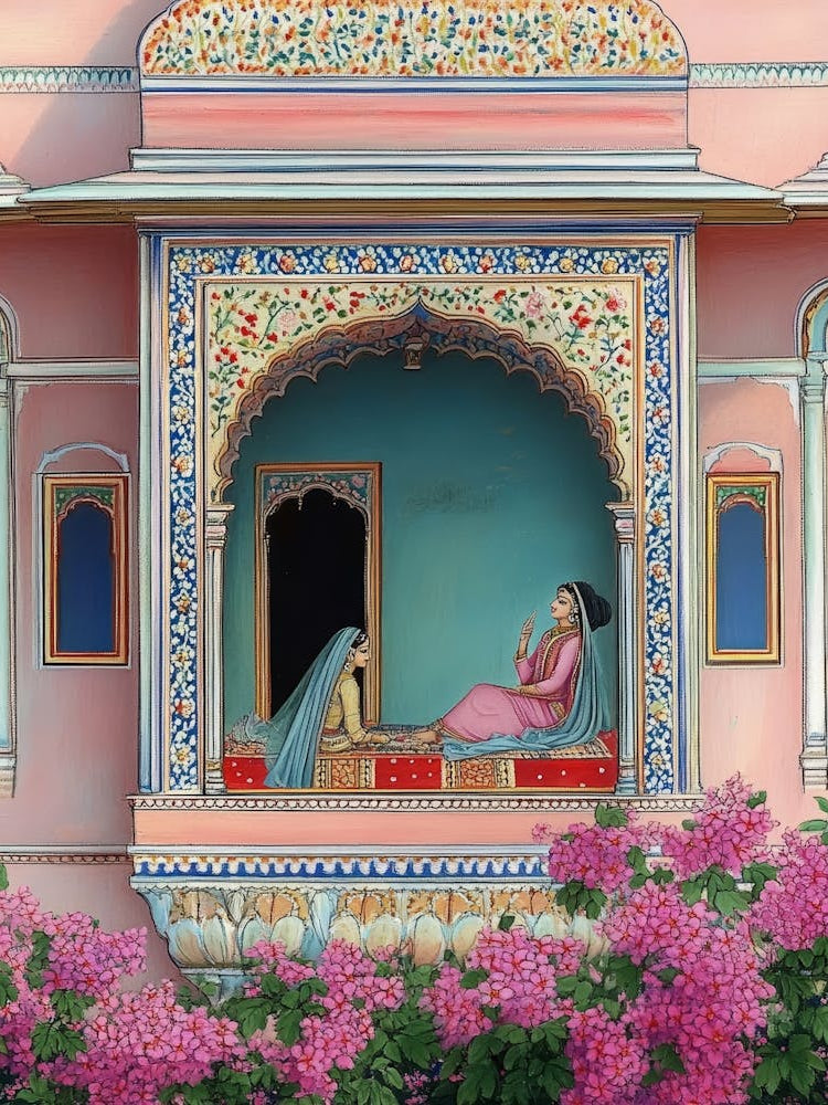 Indian Miniature Painting Jaipur Rajasthan India