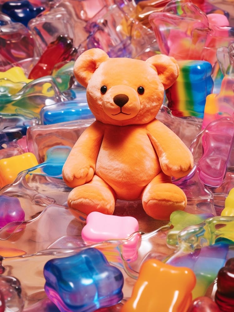 Plushie Bear Pop Art Inspired
