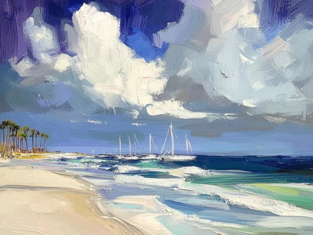 Sailboats On The Beach 3