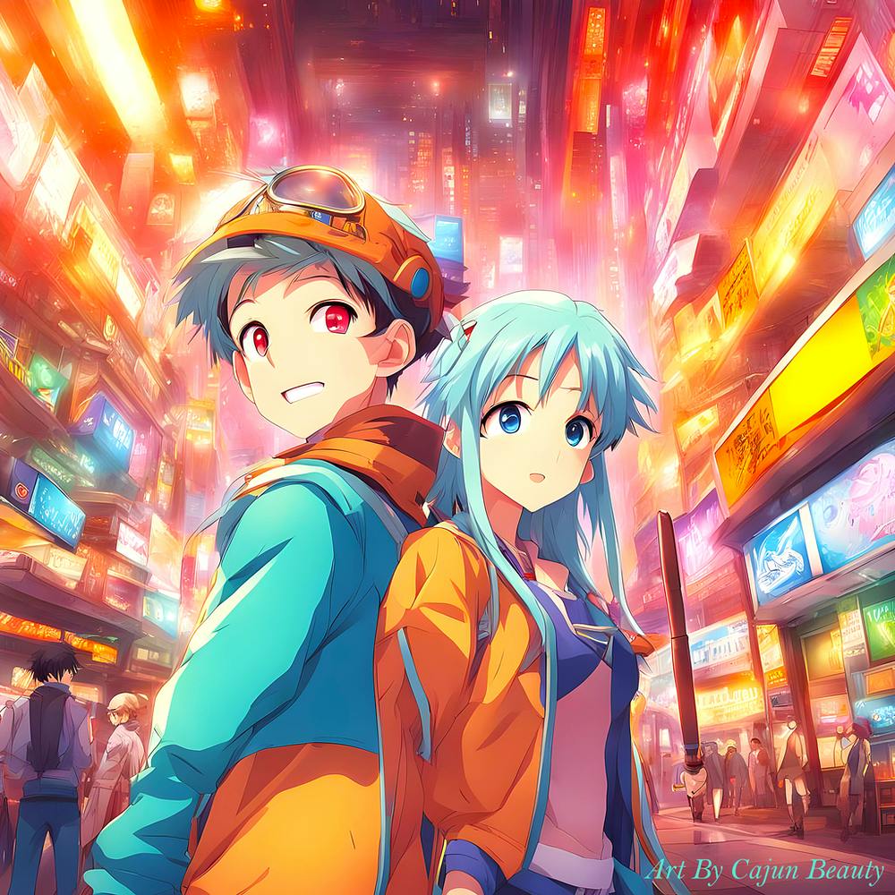 Hanging Out in Anime City