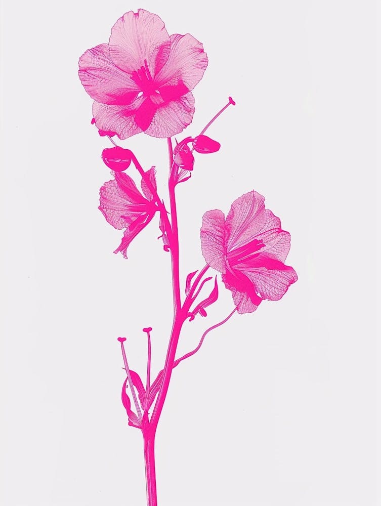 Hot Pink Delphinium 1