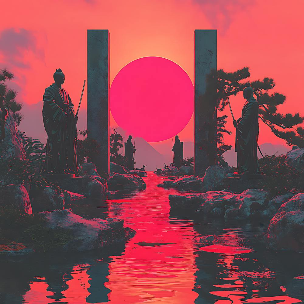Futuristic Samurai Garden 6