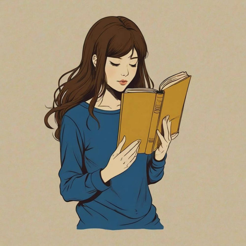 Girl Reading A Book