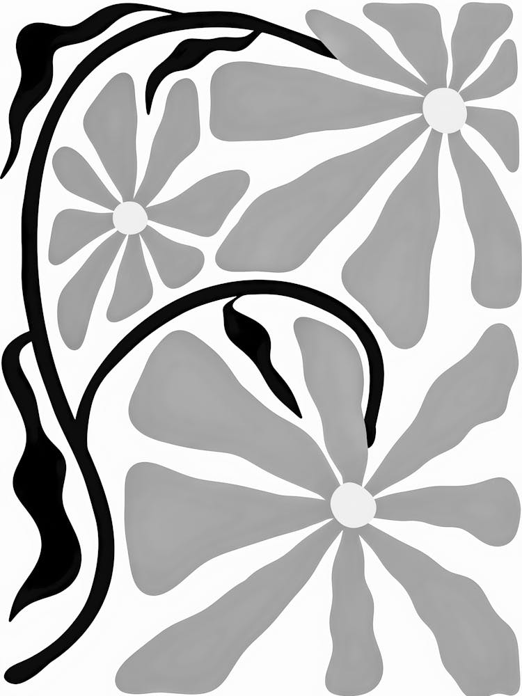 Design Floral Abstrait