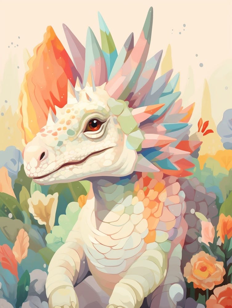 Colourful Dinosaur Chasmosaurus 2