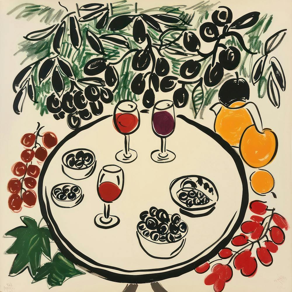 Wine With Friends Matisse Style 8