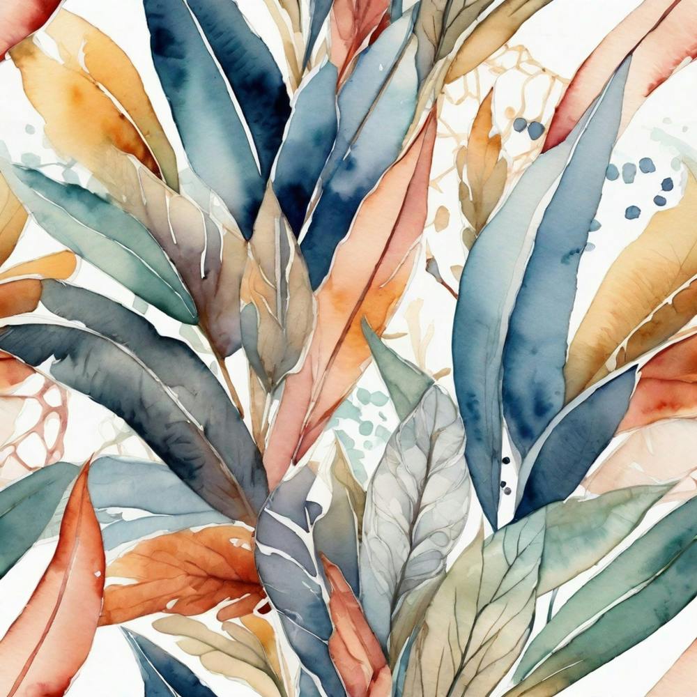 Watercolor Leaves