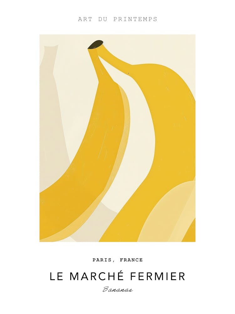 Bananas Le Marche Fermier Poster 3