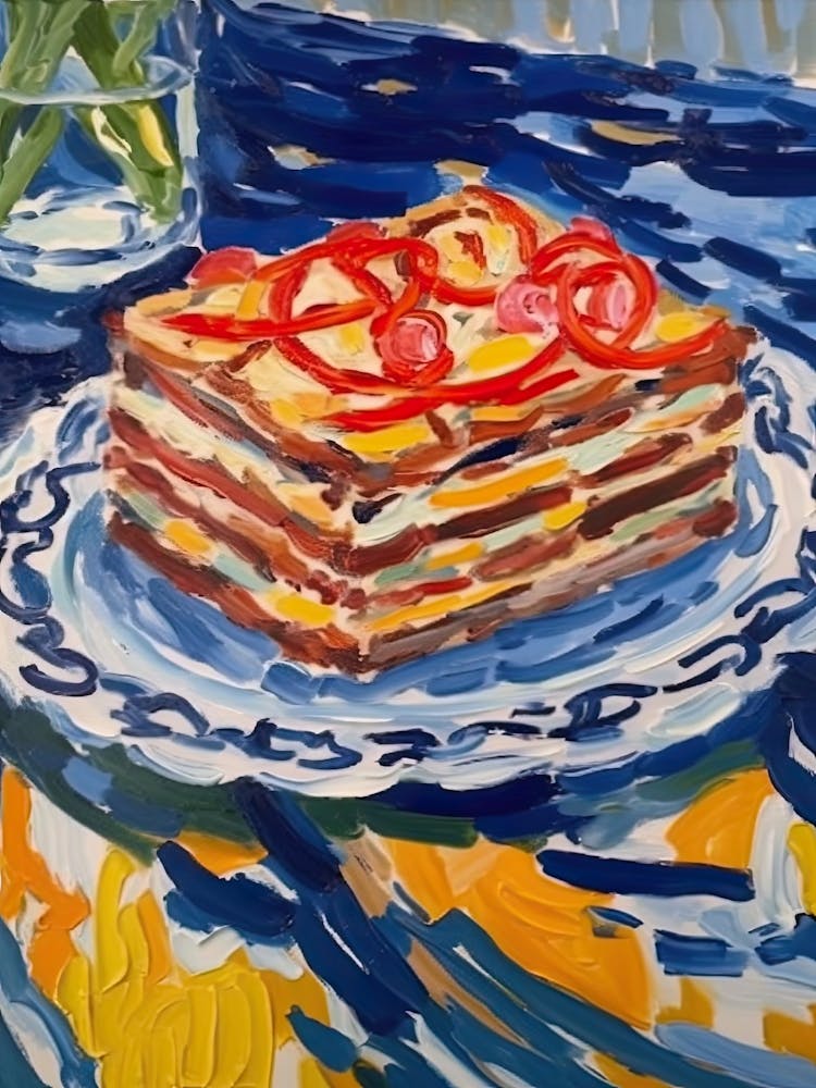 Mille Feuille Painting 4