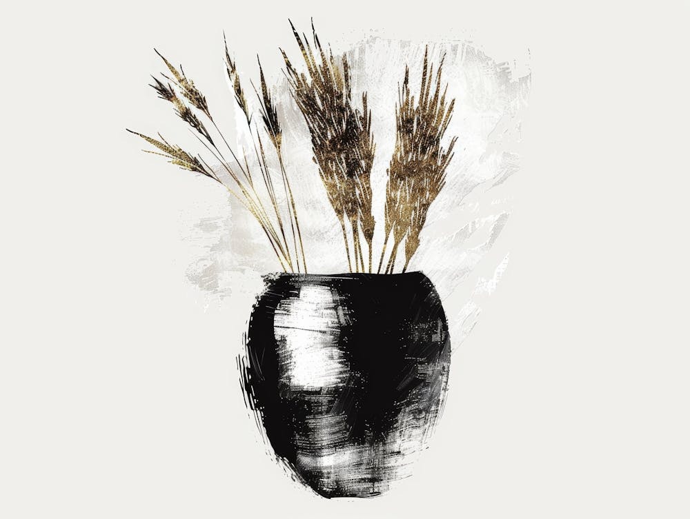 Black And White Vase 1