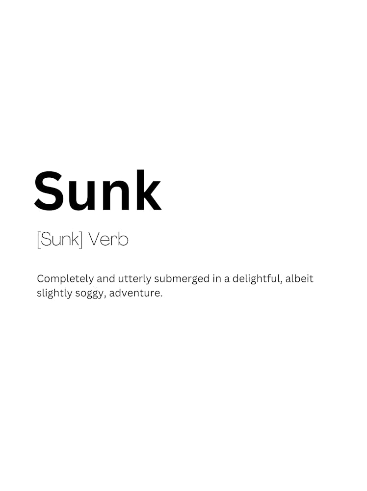 Sunk Definition Meaning