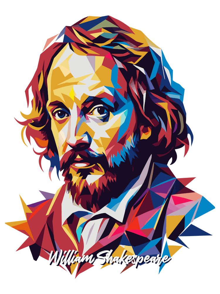 William Shakespeare 03 Portrait WPAP Pop Art