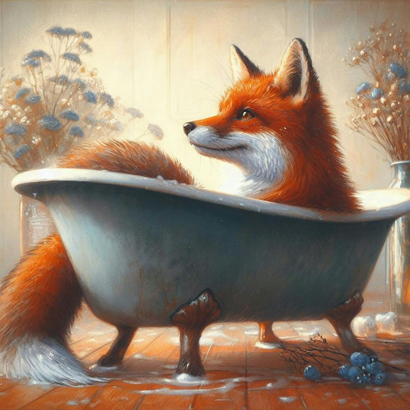 Fox In The Bath