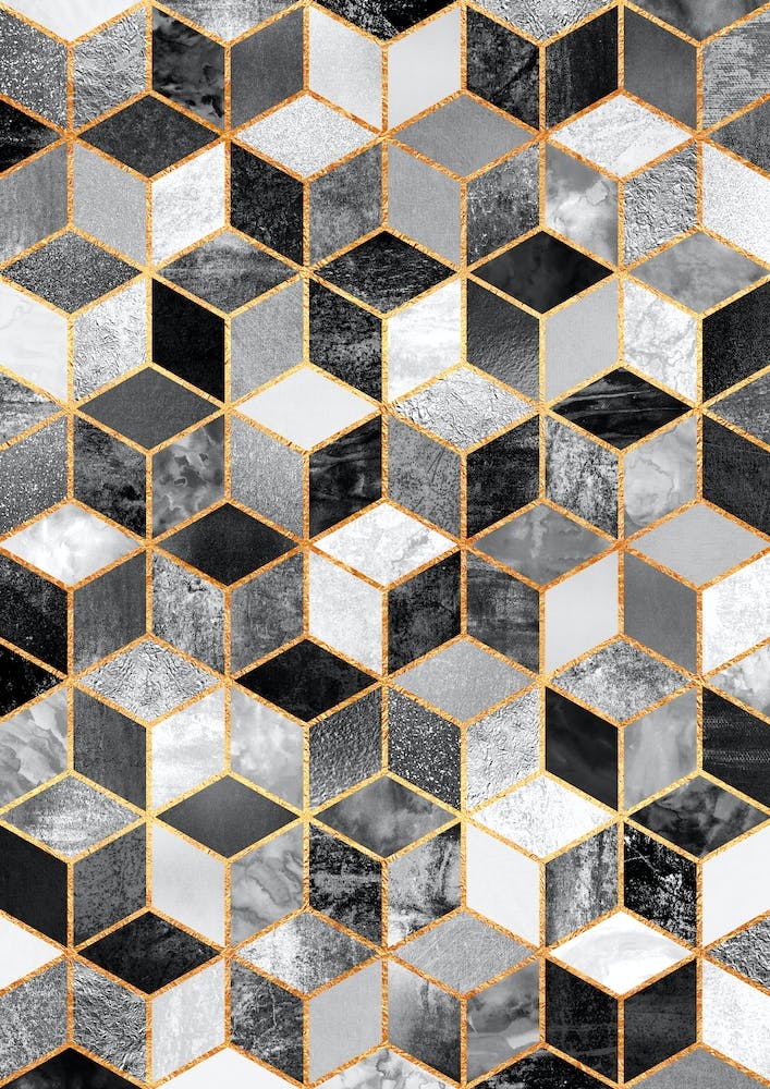 Black And White Cubes