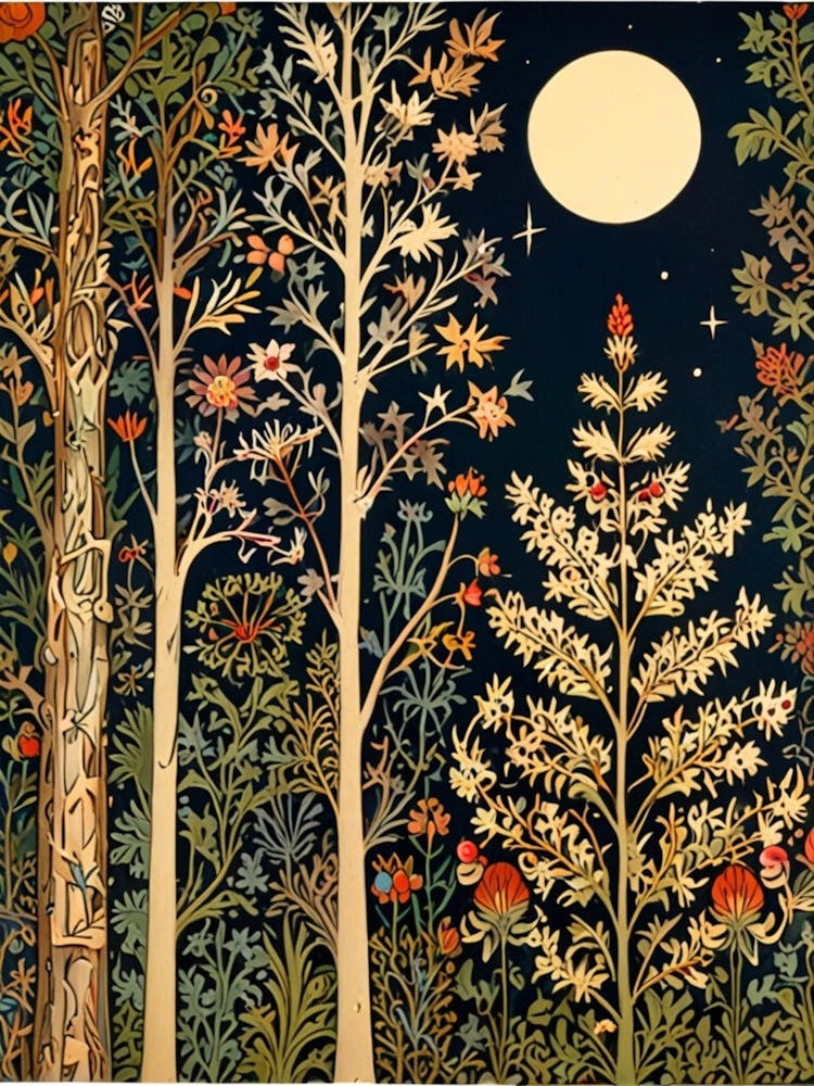 William Morris Moonlight In The Forest 219