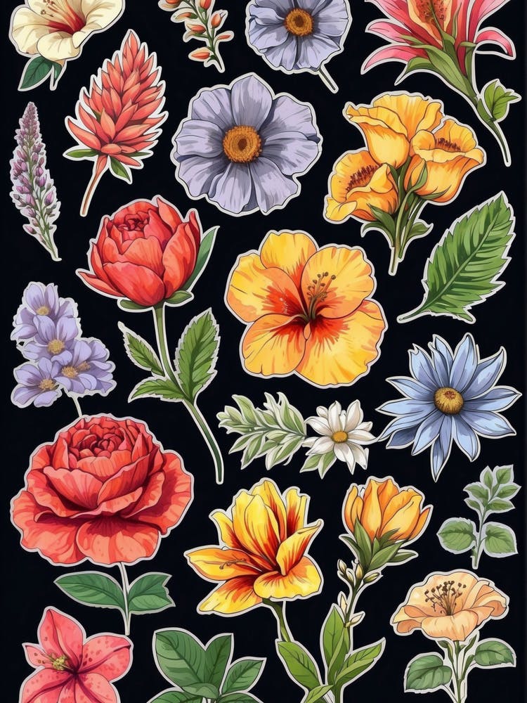 Watercolor Flowers 7