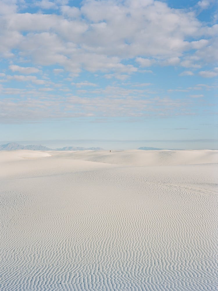 White Sands New Mexico Hiker II on Film