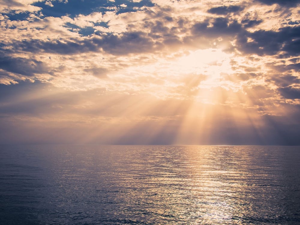 Beautiful Sunset Over The Sea