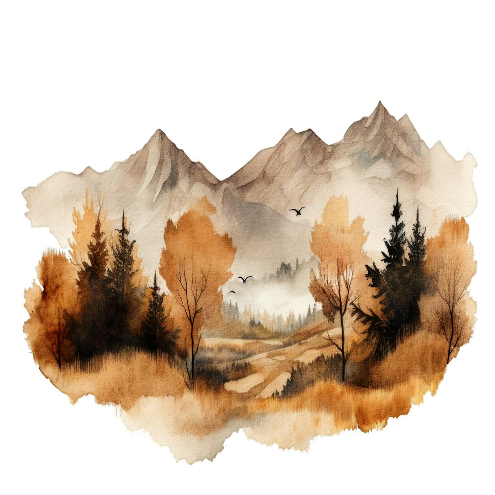 Watercolor Landscape Painting 19