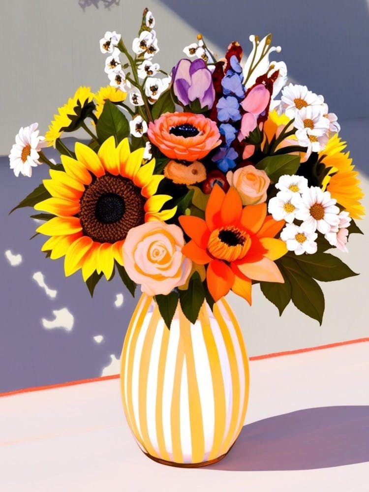 Sunflowers In A Vase 1