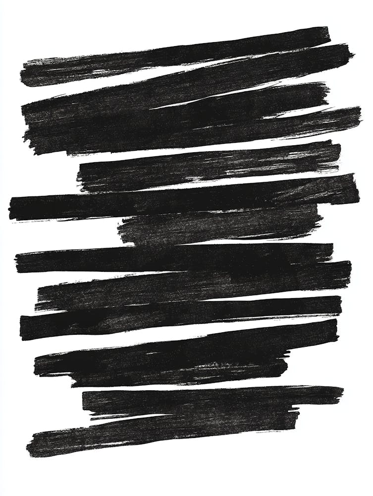 Black Brushstrokes Art