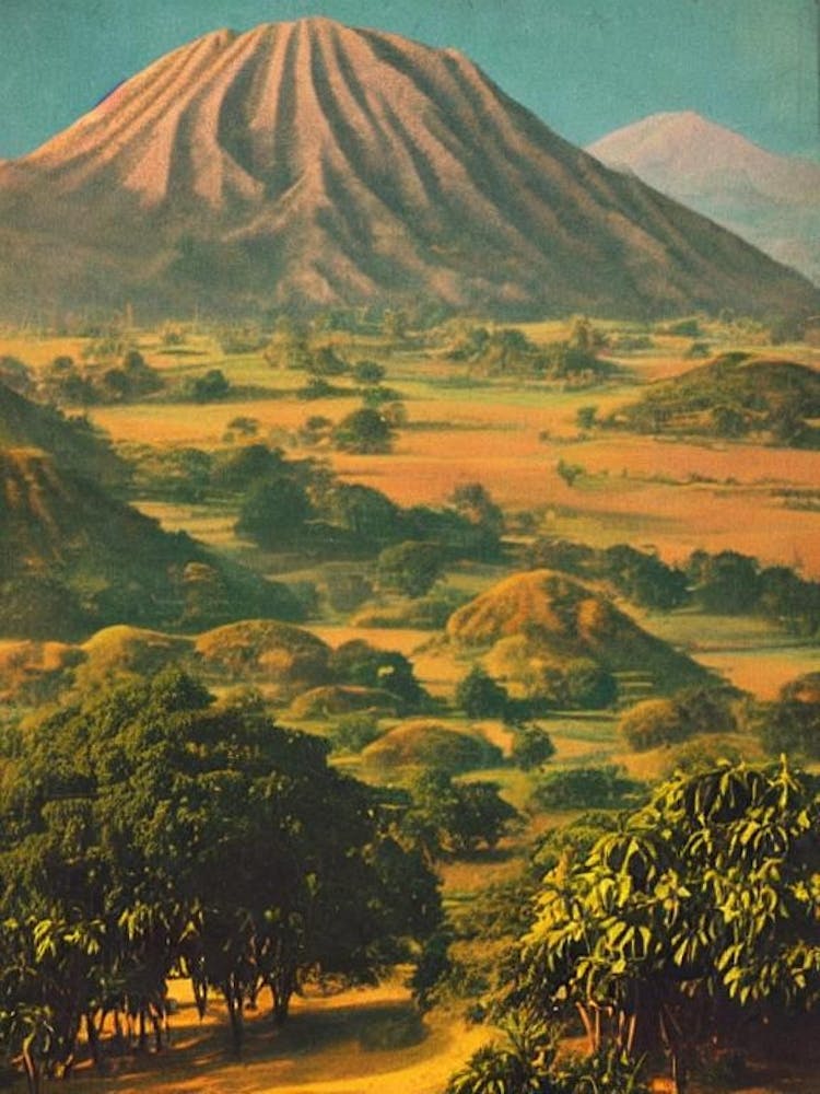 Komodo National Park 2 Indonesia Vintage Poster